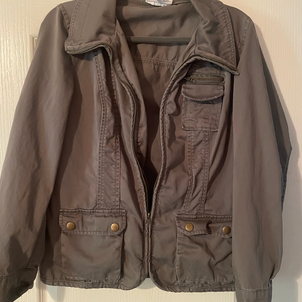 Style & Co. Khaki Utility Jacket